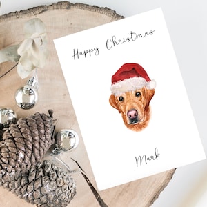 Personalisierte Labrador Retriever - Hund Weihnachtskarte -Hundeliebhaber Karte Karte, lustige Weihnachtskarte, Hundeliebhaber Karte, Hundebesitzer Karte Niedliche Hundekarte