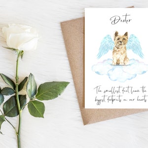 Gepersonaliseerde cairn terrier - hond sympathie kaart - hondenliefhebbers kaart hond eigenaar kaart, hond minnaar kaart hond eigenaar kaart hond verlies kaart, huisdier verlies