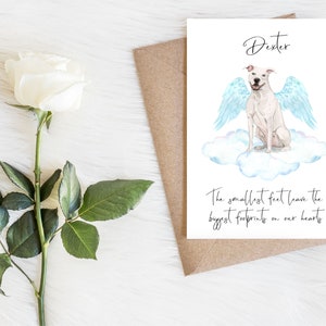 Personalisierte American Staffordshire Terrier - Hund Beileidskarte - Hundeliebhaber Karte Hundebesitzer Karte, Hundeliebhaber Karte Hundebesitzer Karte Niedliche Hundekarte