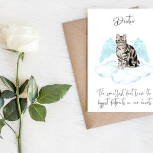 American shorthair personnalisé - Carte de sympathie pour chat - Carte d'amoureux des chats Carte de propriétaire de chat, carte de perte d'animal de compagnie, carte d'amant de chat, carte de propriétaire de chat, chat mignon