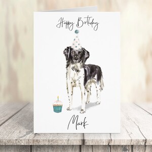 Gepersonaliseerde Stabijhoun - hond Verjaardagskaart -hondenliefhebbers kaart hond eigenaar kaart, hond minnaar kaart hond eigenaar kaart Leuke hond kaart