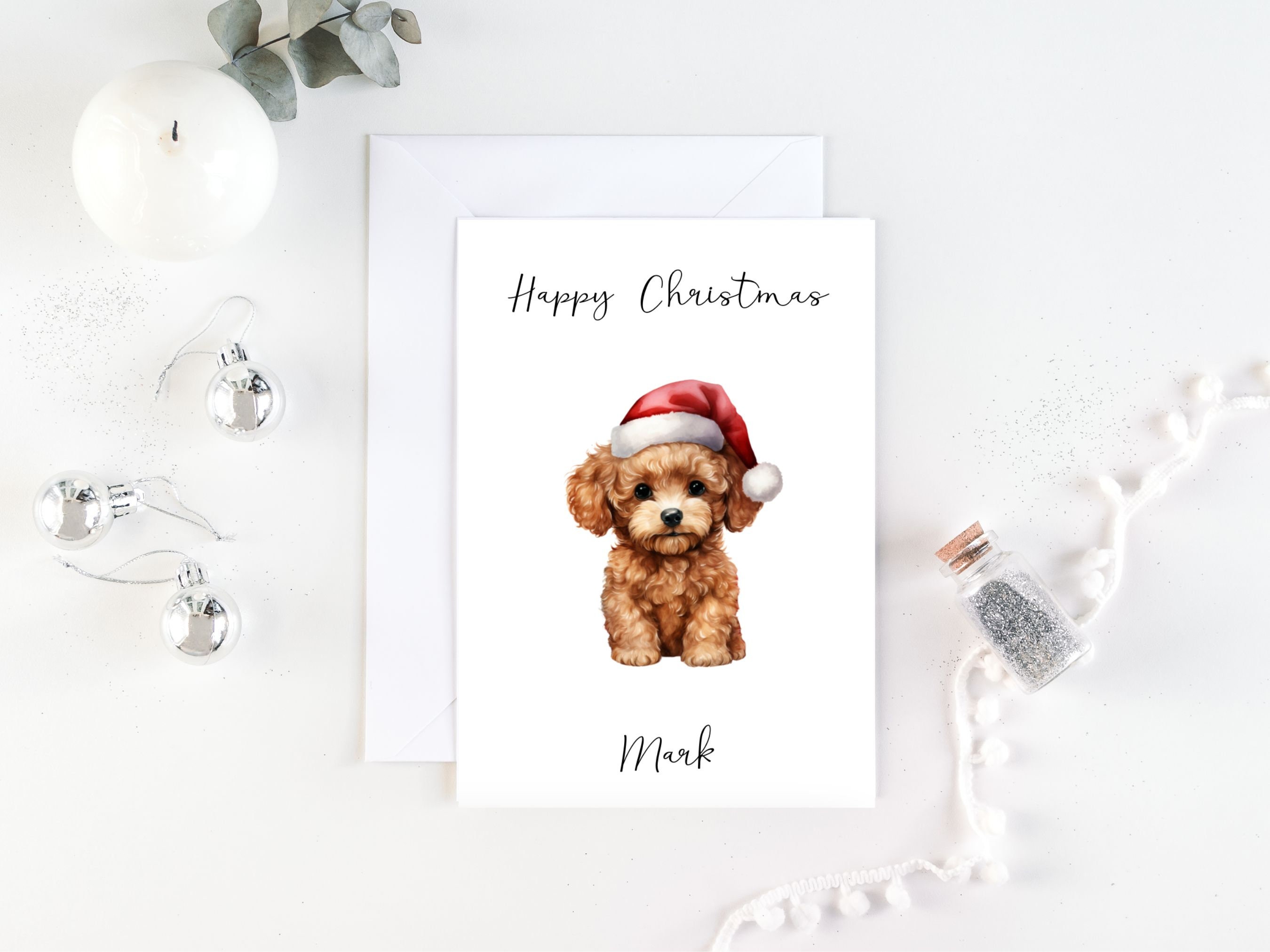 Personalised Cavapoo - Dog Christmas Card -dog Lovers Card Card, Funny ...