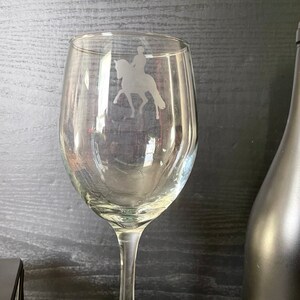 Dressage Horse Wine Glass, Gift for Dressage Rider, Trainer
