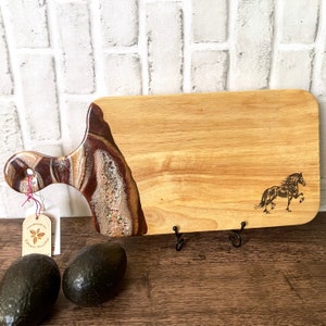 Bread Board Friesian Horse Charcuterie Board, Gift for Breeder, Owner, Friesian Lover