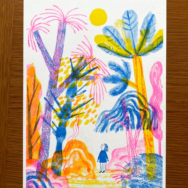 Forest RISO print