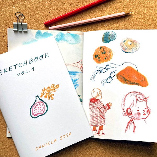 Caderno de esboços zine