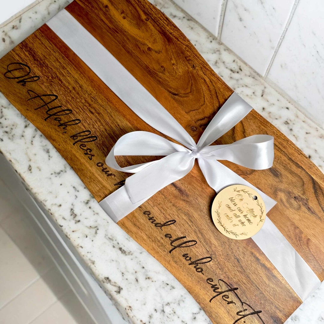 Personalized Engraved Cheeseboard Acacia Wood Charcuterie Board Wedding ...