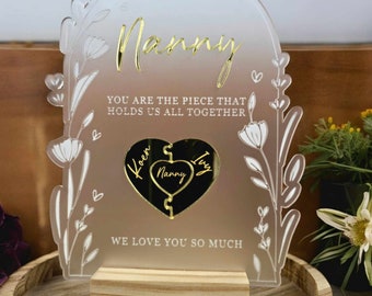 Mothers Day | Mothers Day Plaque | Puzzle | Plaque | Grandma | Nanny | Personalized Gifts | Acrylic Plaque | Photo