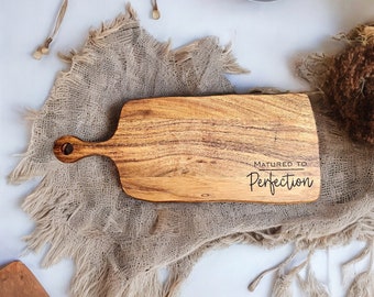 Personalized Engraved Cheeseboard | Acacia wood charcuterie board |  Wedding Gift | Engagement Gift| Custom Engraved Cheese Board