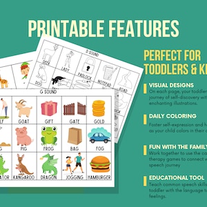 Speech Articulation Cards Learning Printable Flash Cards for Kids ...