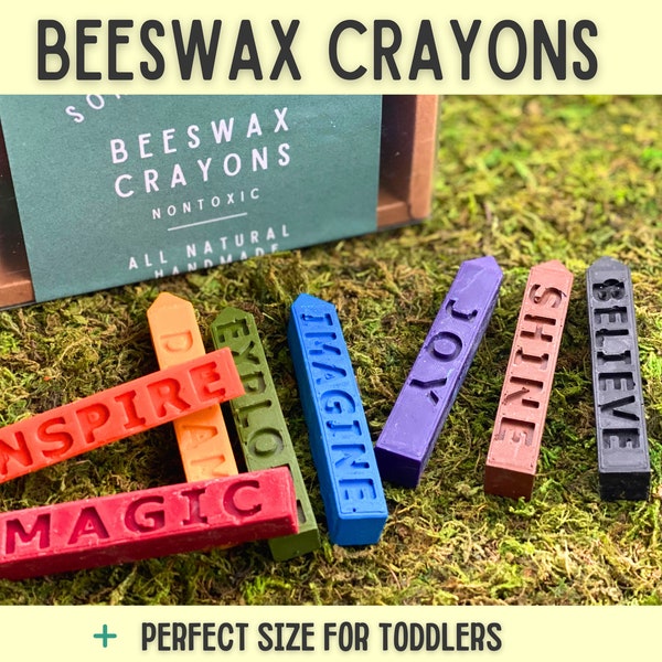 Beeswax Crayons Inspirational Crayons for Kids and Toddlers Crayon Gift Set for Little Artists Coloring Set Kids Crayon Positive Affirmation