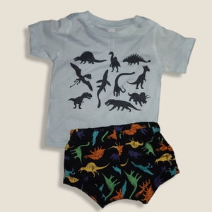 Dinosaur play set, dinosaur shirt, dinosaur shorts