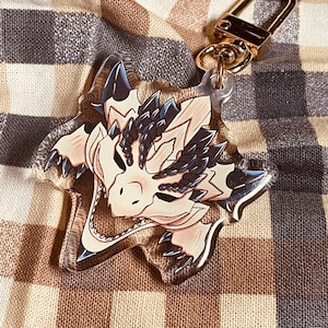 Monster Hunter | 2&quot; Rathalos Skull Epoxy Keychain