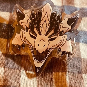 Monster Hunter | 2&quot; Rathalos Skull Epoxy Pin