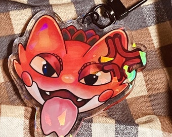 Monster Hunter | 2.5'' Angy Pukei-Pukei Acrylic  Holographic Keychain