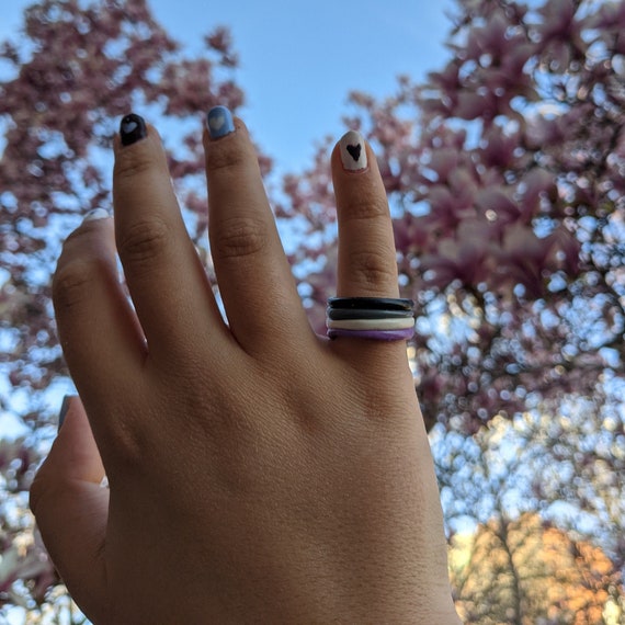 Asexual ring best sale etsy