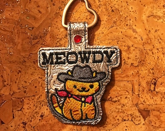 Meowdy Neko Billy the Kitten Keychain