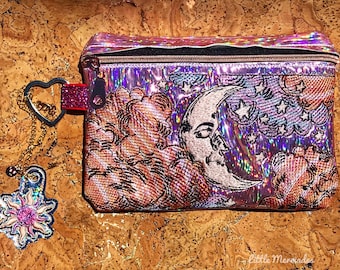 Custom Moon Tarot Zipper Pouch