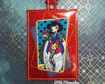 Pinup Poison Apple / Snow princess Vax Card / ID badge holder