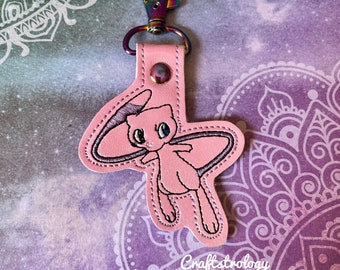 Mew Handmade Embroidered Keychain