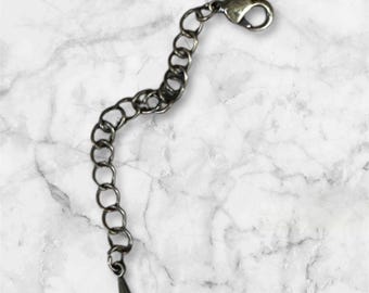 Rallonge de 5 cm, Rallonge en laiton antique avec fermoir mousqueton, Rallonge de collier, Rallonge de bracelet, F-049