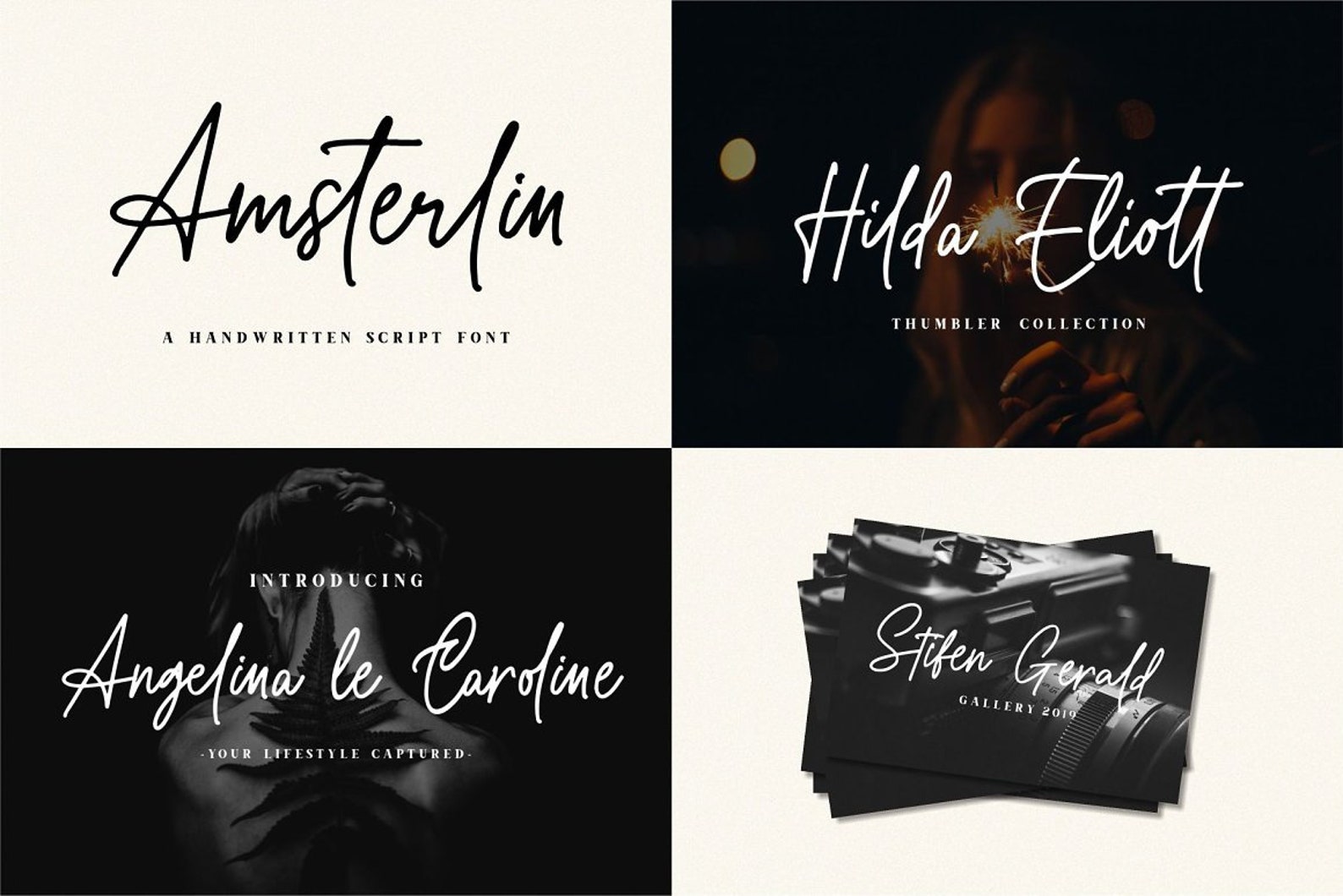 Script Font Bundle Cricut Fonts Procreate Fonts Canva | Etsy