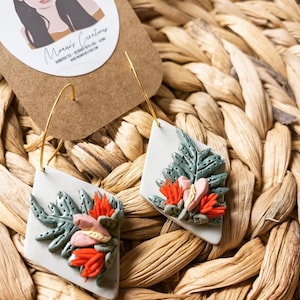 Hawaiian Laua’e Floral Dangles