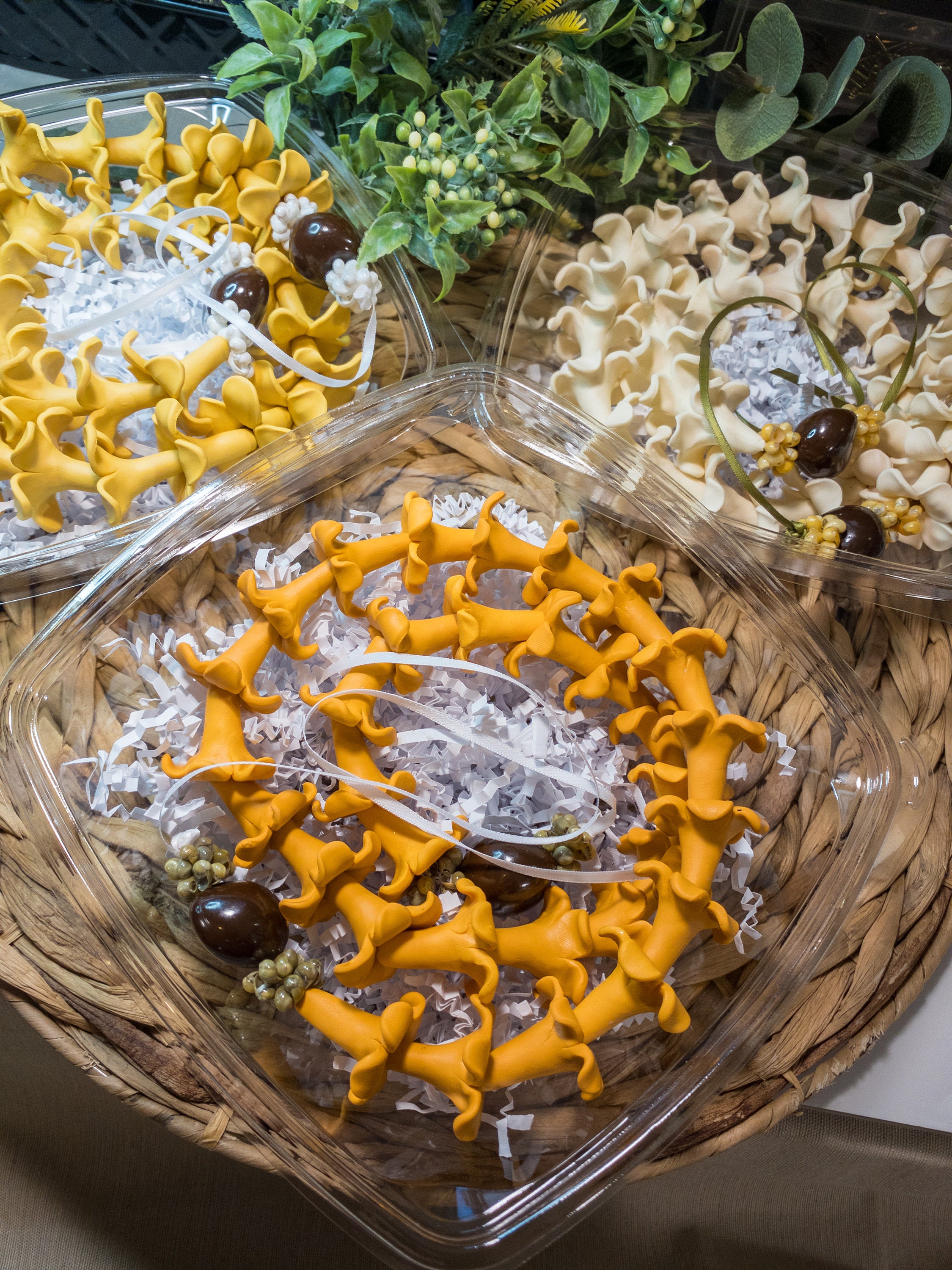 Beautiful Puakenikeni Lei polymer Clay Etsy