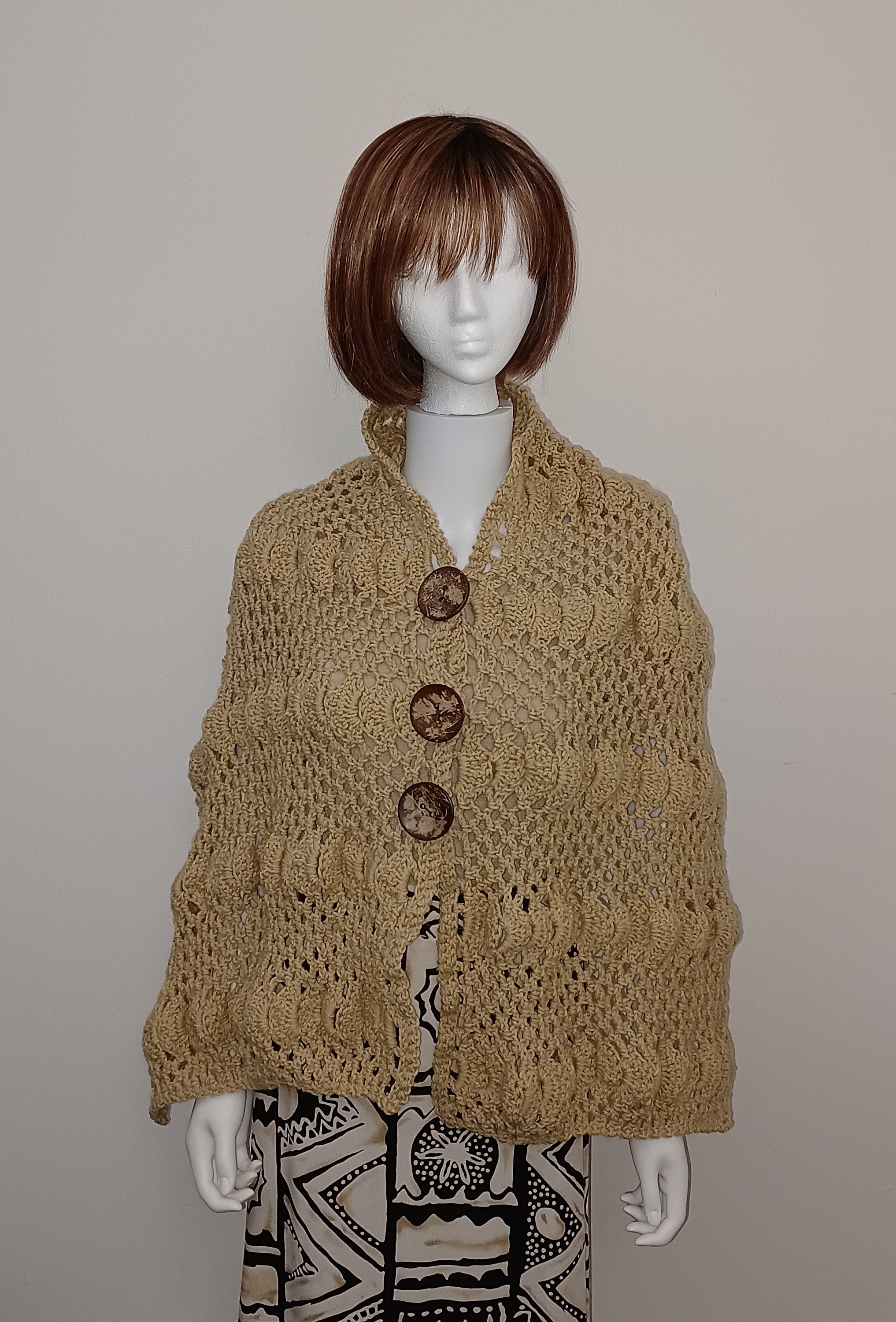 Buttoned Wrap - Etsy