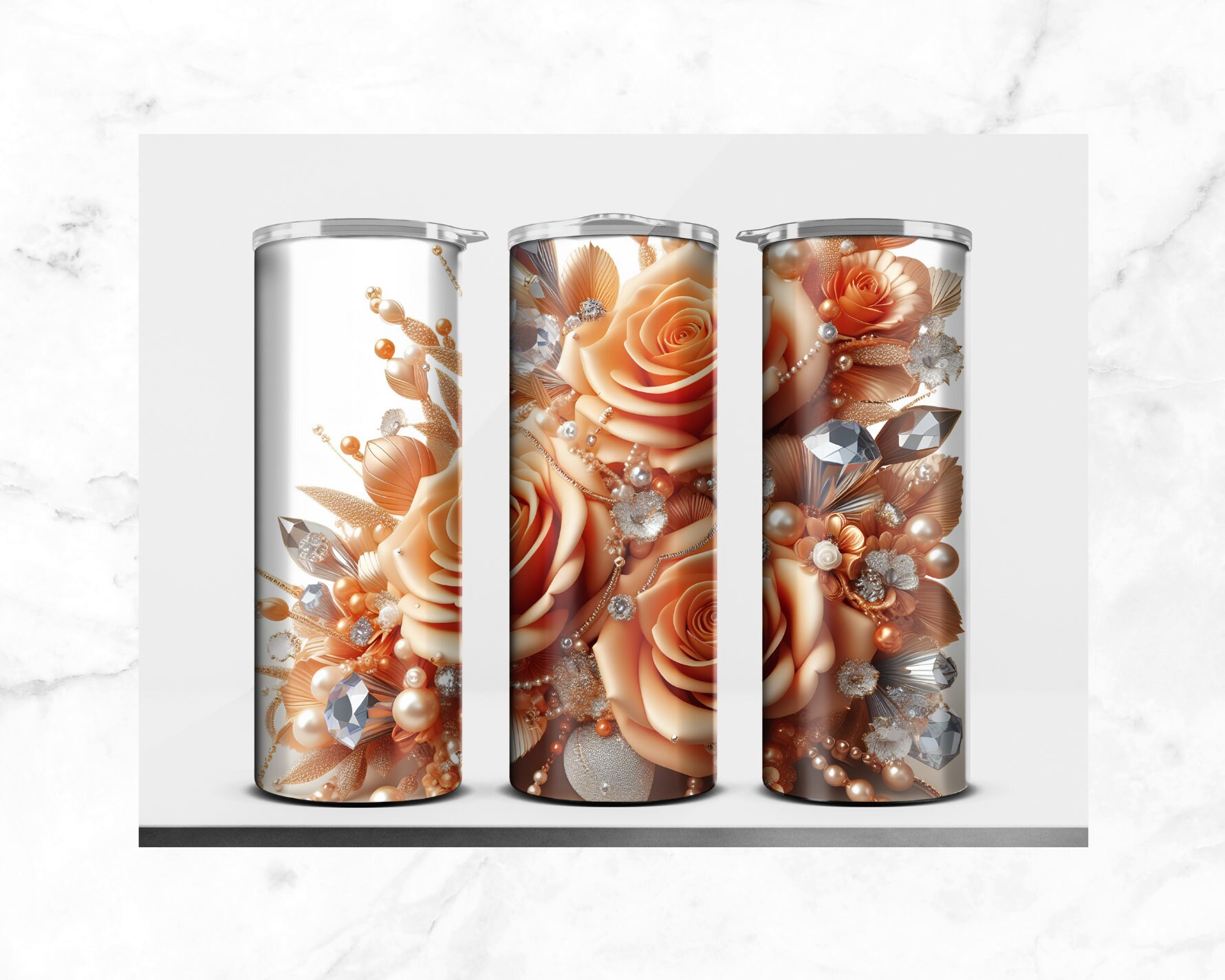 3D Orange Roses Png - Etsy
