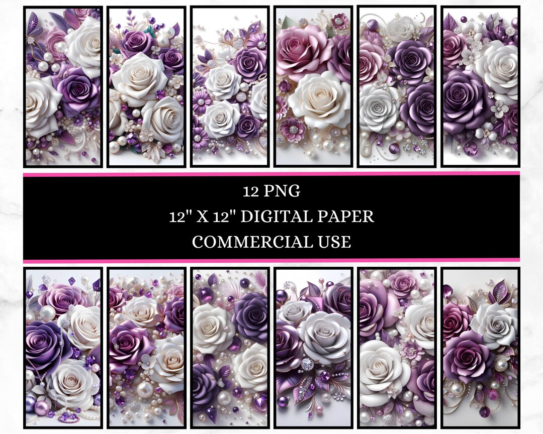3D Purple Roses Png - Etsy