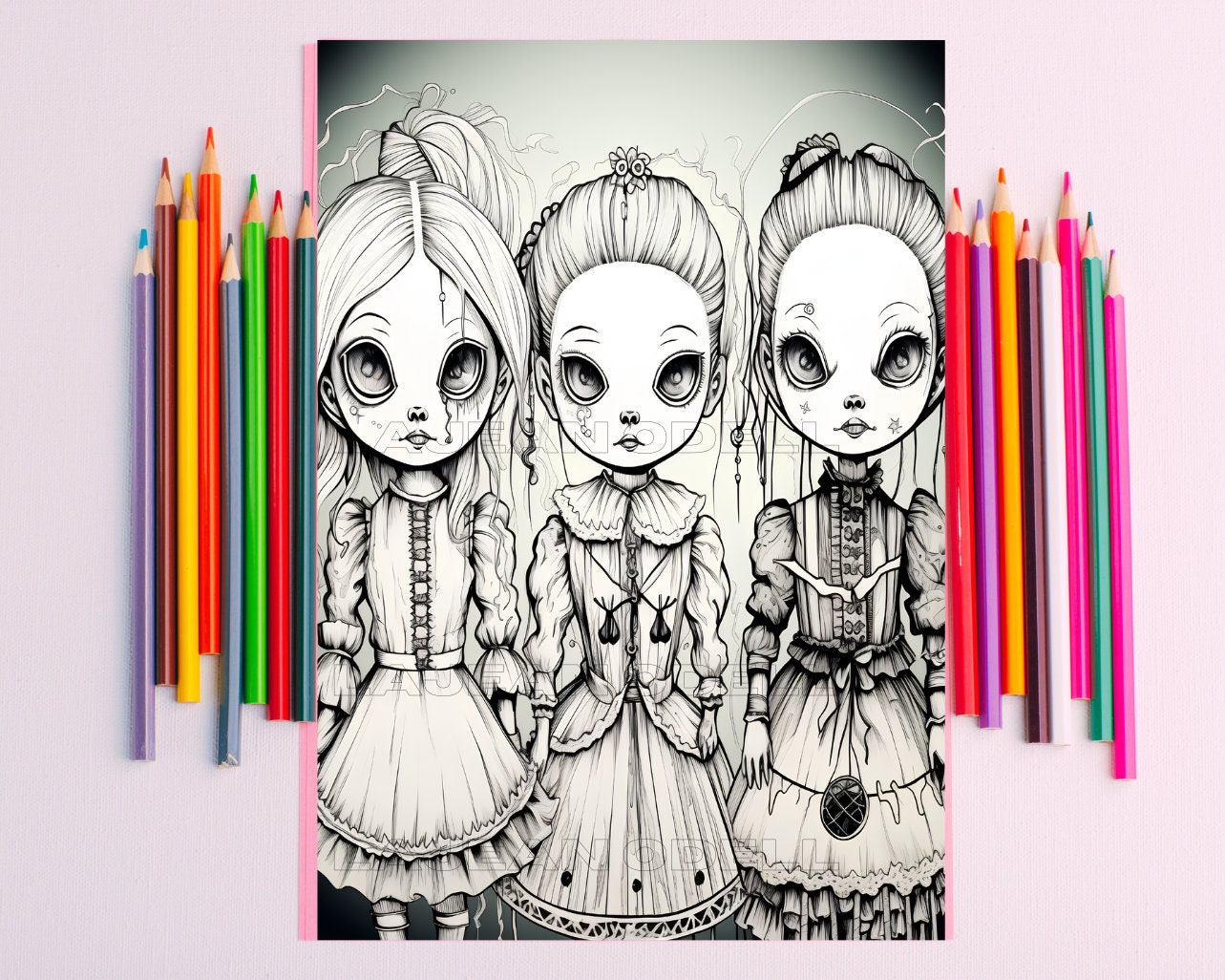 Creepy Dolls Coloring Book - Etsy