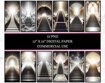 Black white and gold funeral and remembrance memorial digital paper