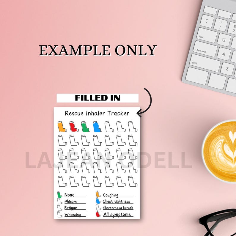 Printable Inhaler Rescue Inhaler Tracker: A5 Journal Page (digital Download) - Etsy