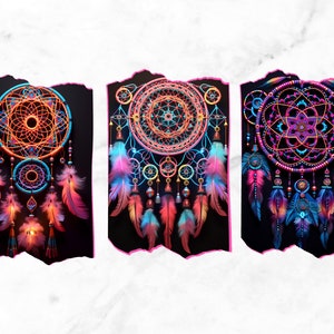 Neon Dream Catcher Digital Paper Png - Etsy