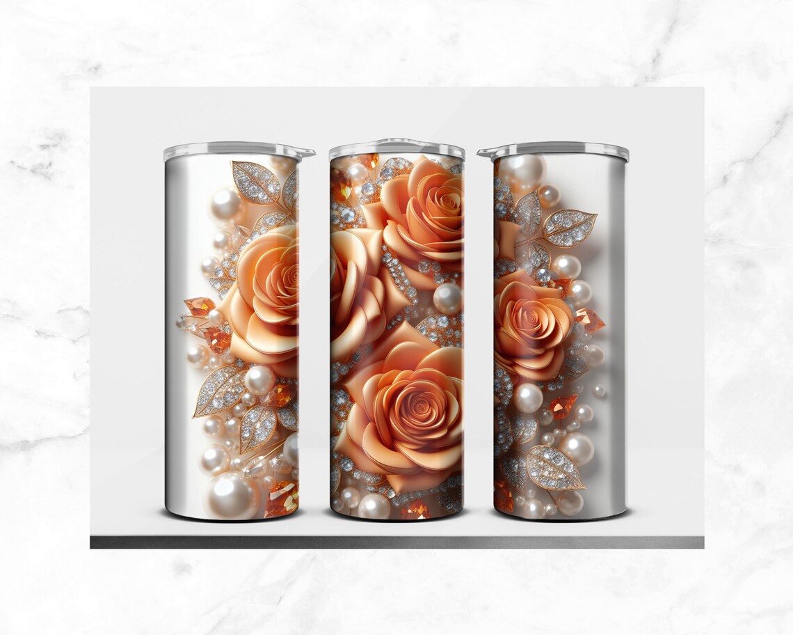 3D Orange Roses Png - Etsy