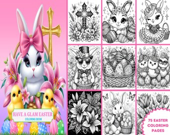 Have a glam Easter coloring book pdf