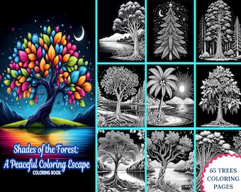 Shades of the Forest: A Peaceful Coloring Escape Coloring Book, pdf