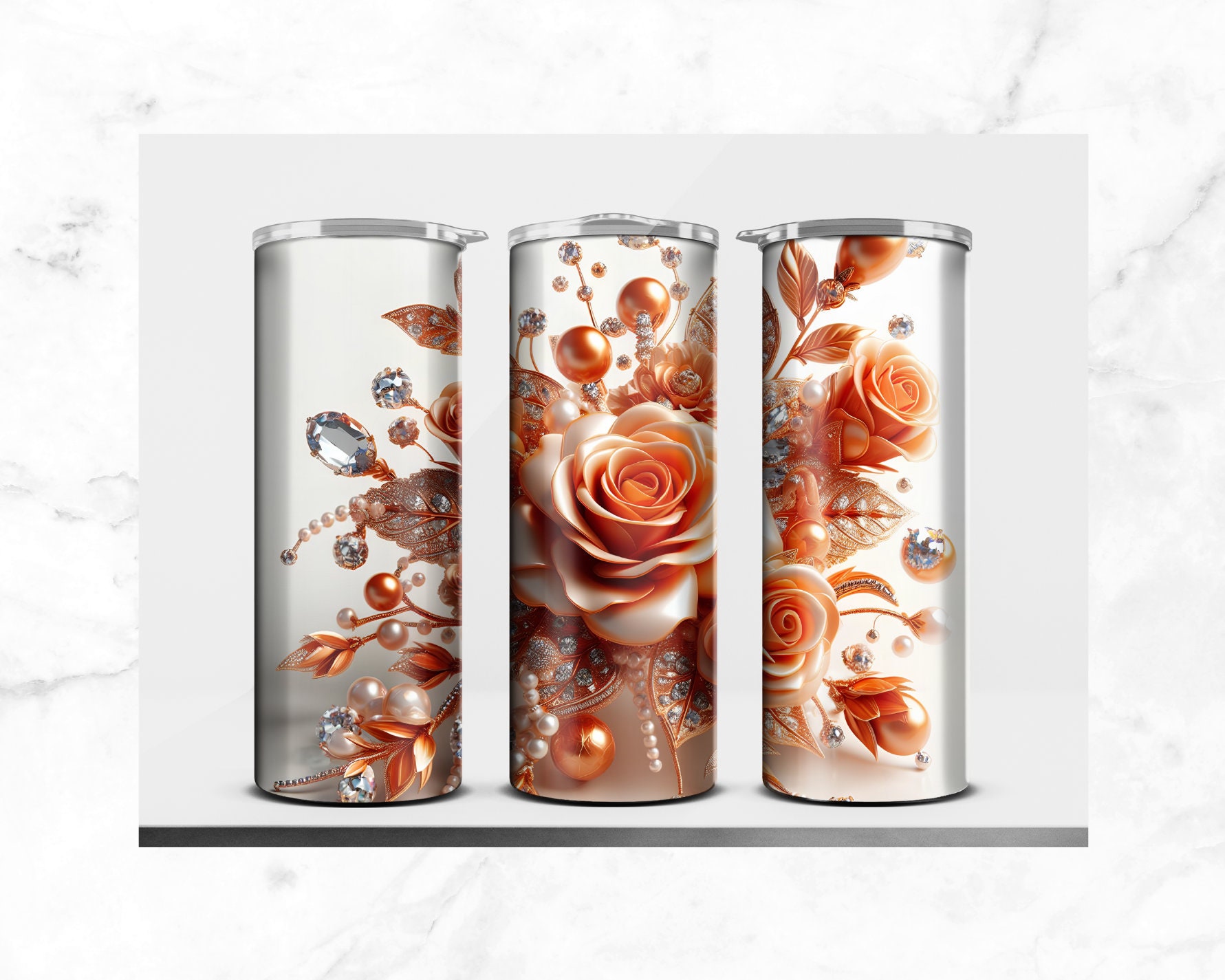 3D Orange Roses Png - Etsy