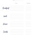 Simple Daily &amp; Weekly Food Tracker Printables_navy - Etsy