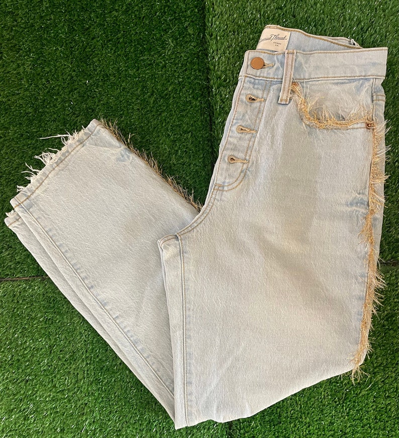 mardi gras blue jeans