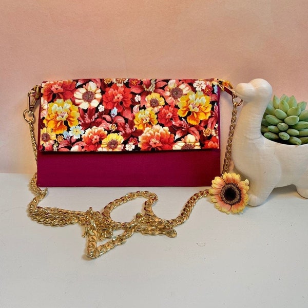 Floral Clutch or Crossbody