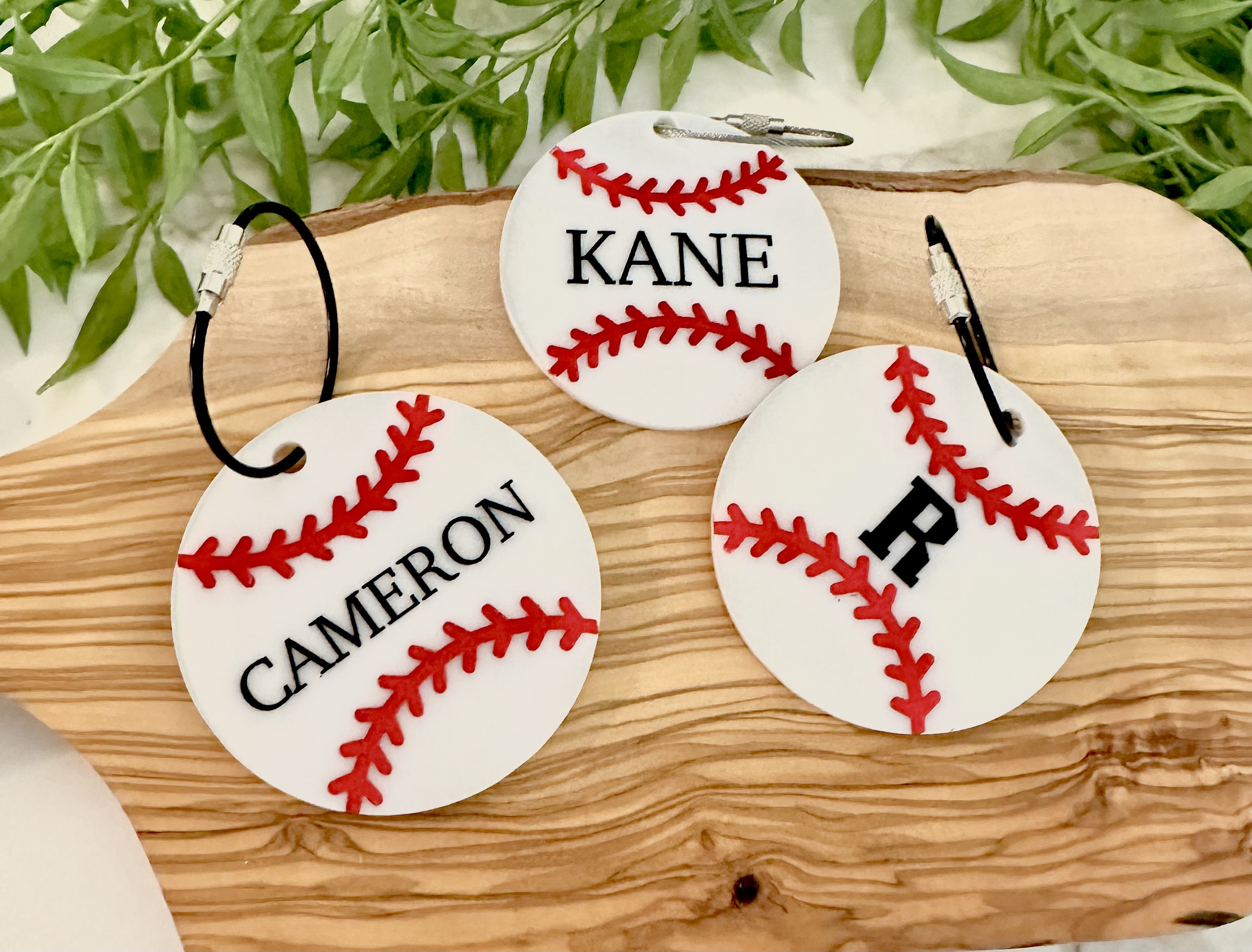 Baseball Bag Tag Personalized Baseball Bag Tag Easter Basket Etsy
