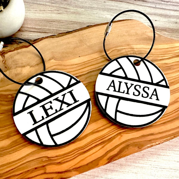 Sports Name Tag Etsy