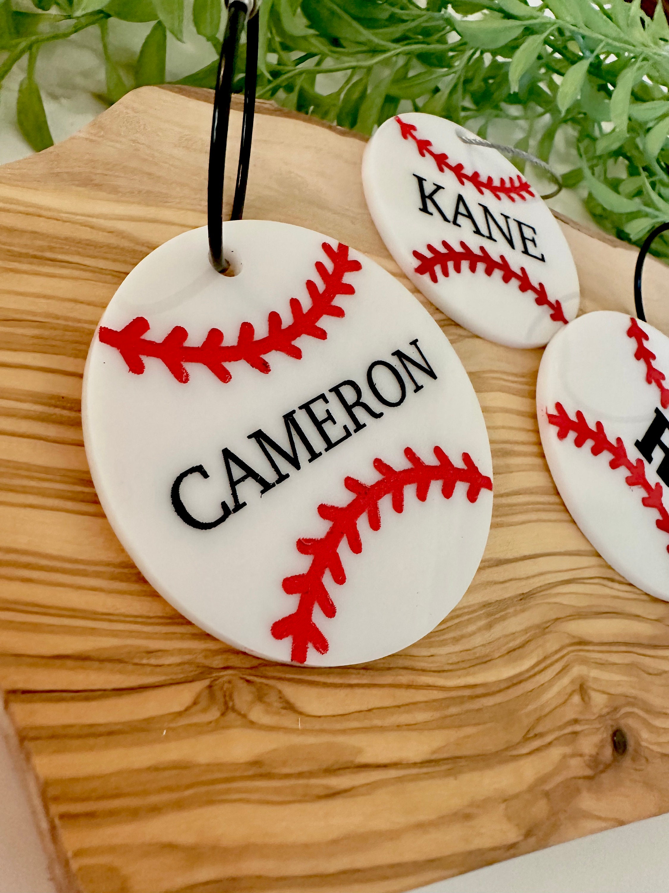 Baseball Bag Tag Personalized Baseball Bag Tag Easter Basket Etsy