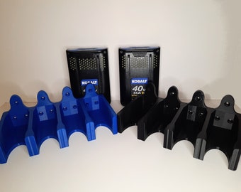 Quadruple battery rack for Kobalt 40v lawn equipment