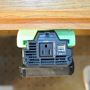 Under-shelf mount for 150W EGO Battery Inverter