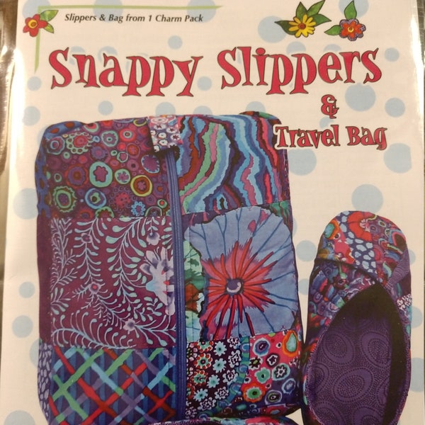 Snappy Slippers & Travel Bag PATTERN/TEMPLATE