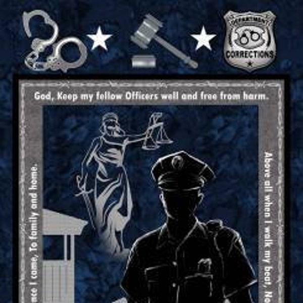 Corrections Officer panel - fabric by Sykel Enterprises - sold by the panel