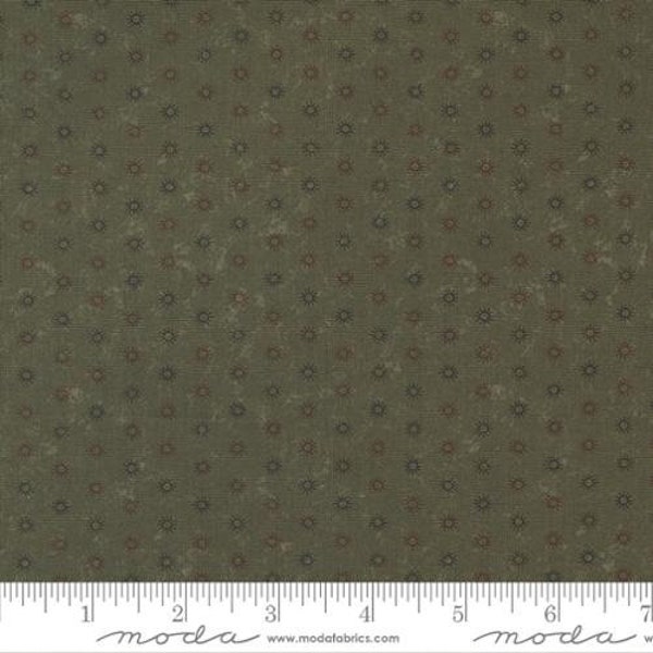 Clover Blossom Farm green fabric (Leaf - Small Flowers) from Moda - Sold by the half yard and yard